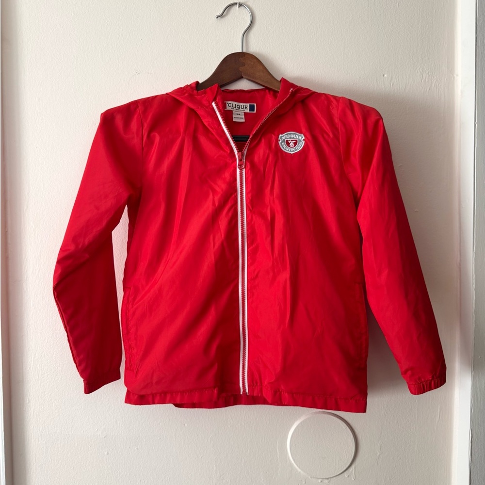 Medinah Country Club Kids Red Windbreaker Jacket with Embroidered Patch Logo